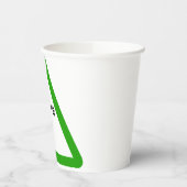 Roboterkreuzungswarnschild Pappbecher (Links)