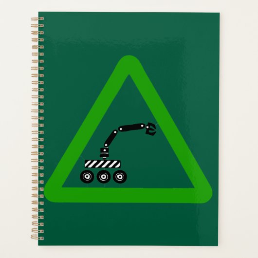 Roboterkreuzungswarnschild Planer (Vorderseite)