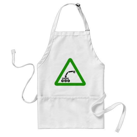 Roboterkreuzungswarnschild Schürze (Vorne)