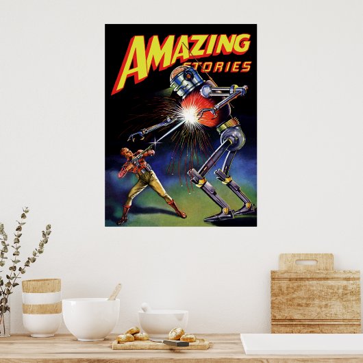 Roboterkriege Poster (Küche)