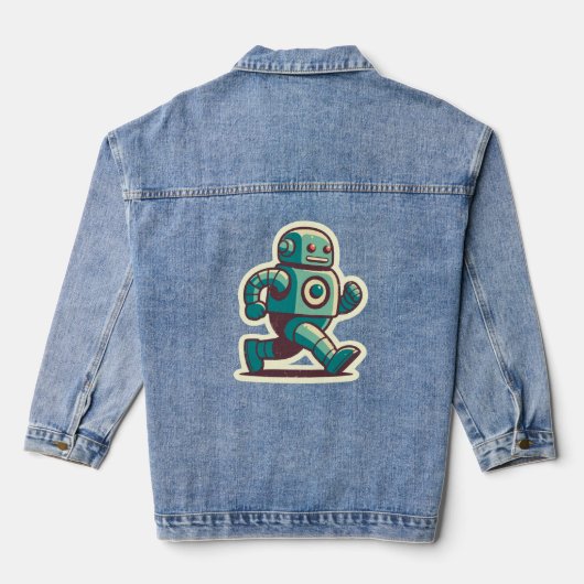 Roboterläufer Jeansjacke (Rückseite)