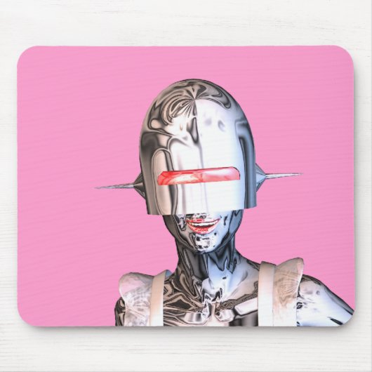 Robotermädchen Mousepad (Vorne)