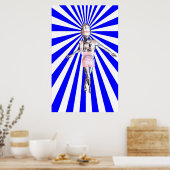 Robotermädchen Poster (Küche)