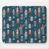 Robotermuster dunkel mousepad (Vorne)