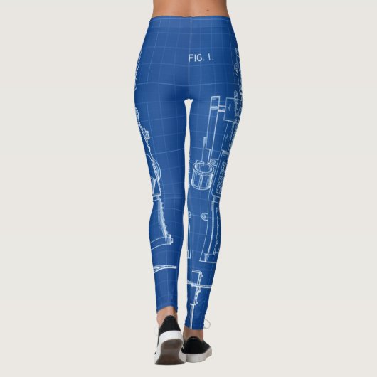 Roboterpläne Leggings (Rückseite)