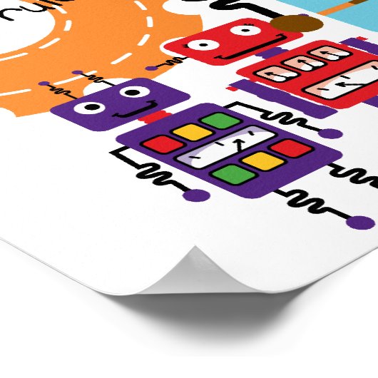 Roboterregel Poster (Ecke)