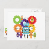 Roboterregel Postkarte (Vorne/Hinten)