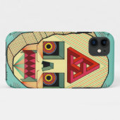 Roboterschädel Case-Mate iPhone Hülle (Rückseite (Horizontal))