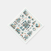 Roboterspielzeug Serviette (Ecke)