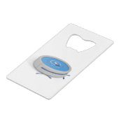 RoboterStaubsauger Geldbeutel Flaschenöffner (Rückseite Schrägansicht)