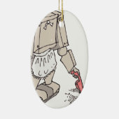 Roboterstaubsauger Keramik Ornament (Rechts)