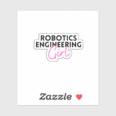 Robotertechnik Aufkleber (Blatt)