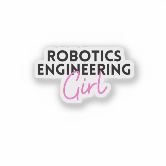 Robotertechnik Aufkleber (Vorderseite)
