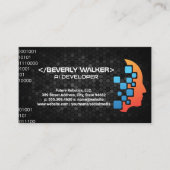 Robotertechnik | Künstliche Intelligenz Visitenkarte (Vorderseite)