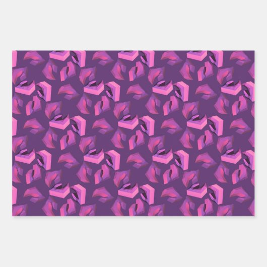 Roboterteile und elektrische Blume Geschenkpapier Set (Vorderseite)