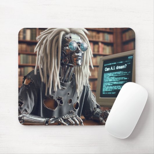 Robotertypen auf Tastatur Mousepad (Mit Mouse)
