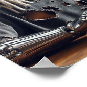 Robotertypen auf Tastatur Poster (Ecke)