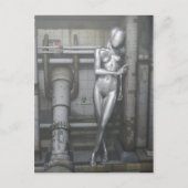 Robotfrau Postkarte (Vorderseite)