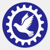 RobotFreedom.com Runder Aufkleber (Vorderseite)