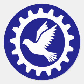 RobotFreedom.com Runder Aufkleber