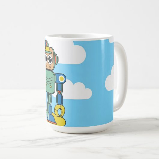 Robotic Custom Coffee Tasse (VorderseiteRechts)