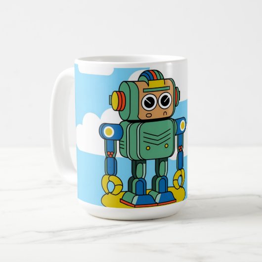 Robotic Custom Coffee Tasse (Vorderseite Links)