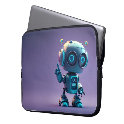 Robotic Theme Laptop Sleeves (Vorderseite Links)