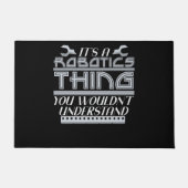 Robotic Thing Joke Robot Robotics Engineering Fußmatte (Vorderseite)