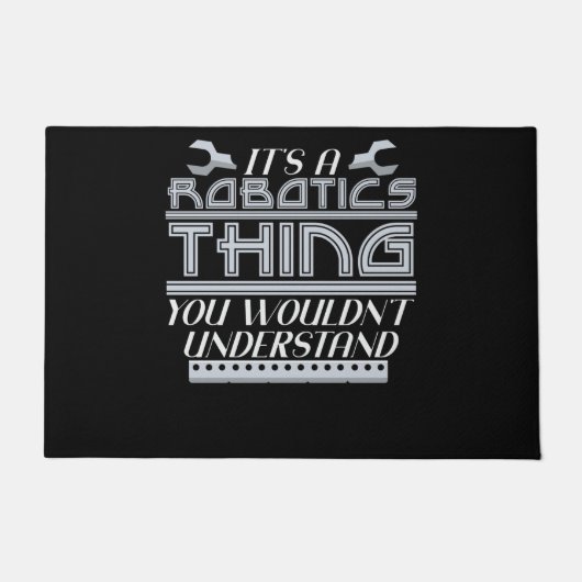 Robotic Thing Joke Robot Robotics Engineering Fußmatte (Vorderseite)