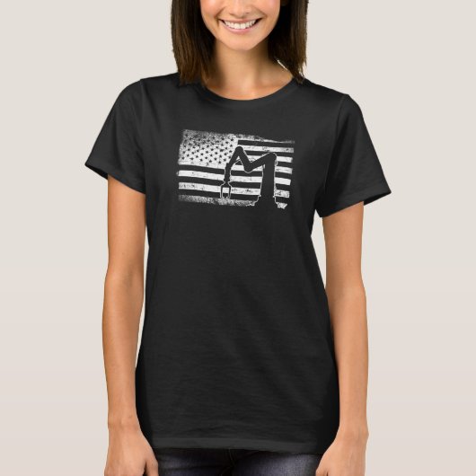 Robotics Engineer American Flag Vintage T-Shirt (Vorderseite)