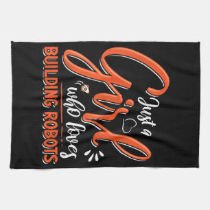 Robotics Engineer Robot Lover Engineering Girl Rob Geschirrtuch