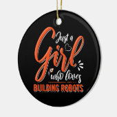 Robotics Engineer Robot Lover Engineering Girl Rob Keramik Ornament (Links)