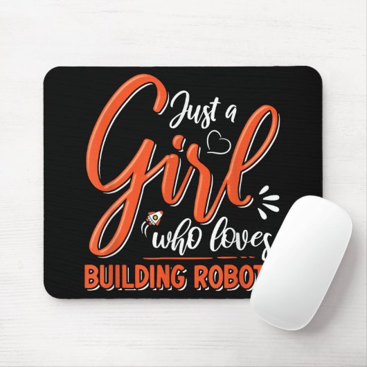 Robotics Engineer Robot Lover Engineering Girl Rob Mousepad (Mit Mouse)
