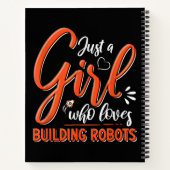 Robotics Engineer Robot Lover Engineering Girl Rob Notizblock (Rückseite)