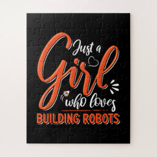 Robotics Engineer Robot Lover Engineering Girl Rob Puzzle
