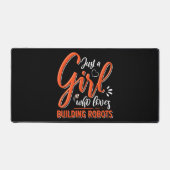 Robotics Engineer Robot Lover Engineering Girl Rob Schreibtischunterlage (Vorderseite)