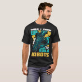 Robotics Engineer Software Gebäude Roboter T-Shirt (Vorne ganz)