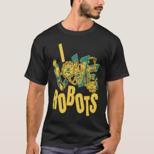 Robotik Ai Artificial Intelligence I Liebe Robots T-Shirt