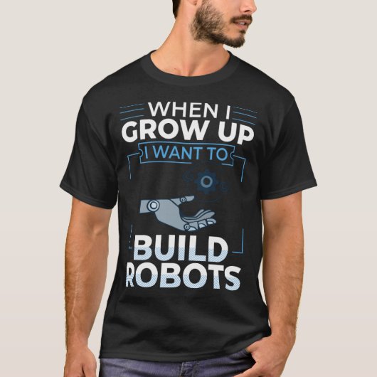 Robotik Engineer Software Gebäude Roboter 1 T-Shirt (Vorderseite)