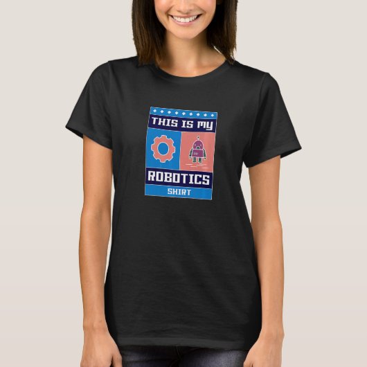 Robotik Engineering Roboter Mechanik T-Shirt (Vorderseite)