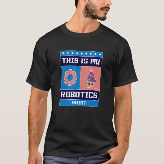 Robotik Engineering Roboter Mechanik T-Shirt (Vorderseite)