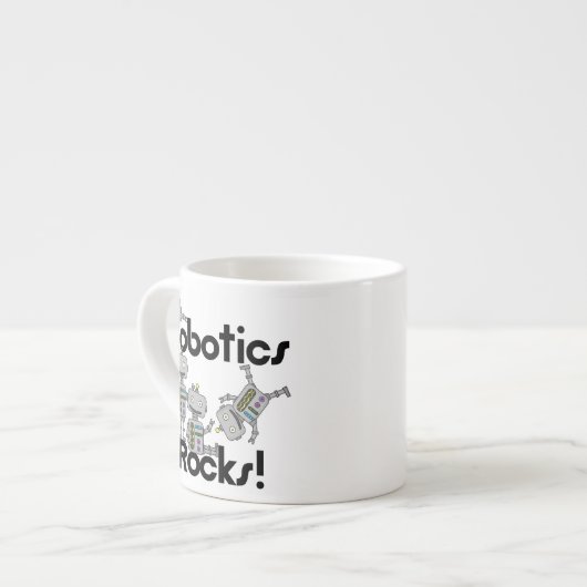 Robotik-Felsen Espressotasse (Vorderseite Links)