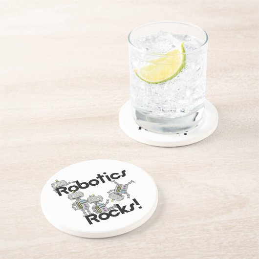 Robotik-Felsen Getränkeuntersetzer (Seite)