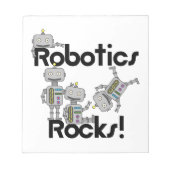Robotik-Felsen Notizblock (Vorderseite)