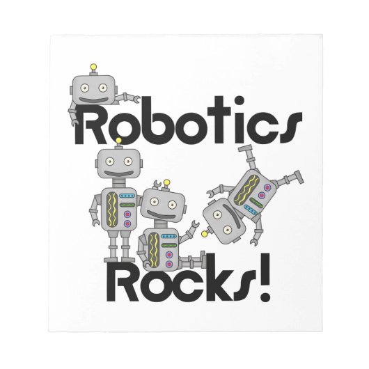 Robotik-Felsen Notizblock (Vorderseite)