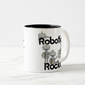 Robotik-Felsen Zweifarbige Tasse (VorderseiteRechts)