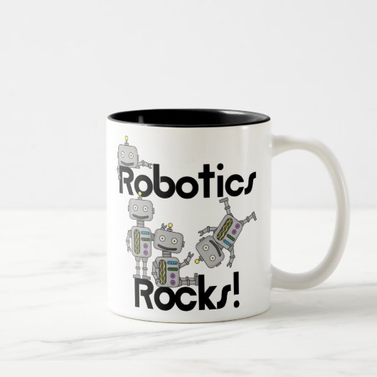 Robotik-Felsen Zweifarbige Tasse (Rechts)
