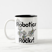 Robotik-Felsen Zweifarbige Tasse (Links)