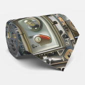 Robotik-Geek-Nerd-Technologie-Maschine Krawatte (Gerollt)