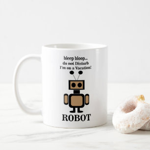 Robotik Humorvoller Roboter Kaffeetasse